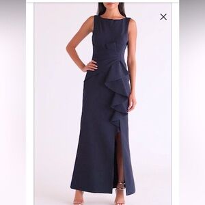 NWT navy blue Eliza J gown